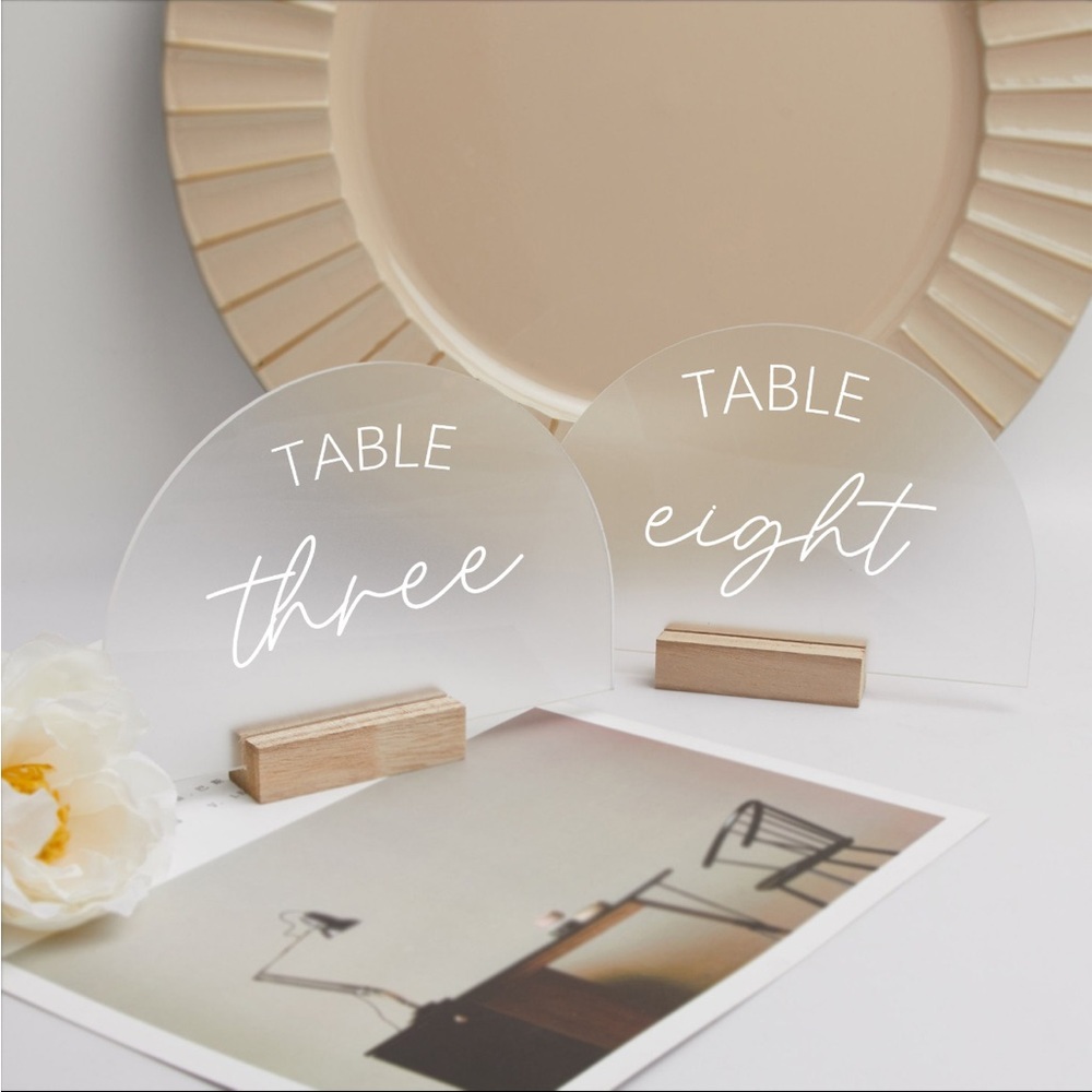 Wedding Table Numbers